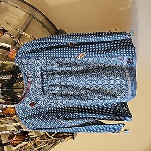 Vintage hand embellished blouse